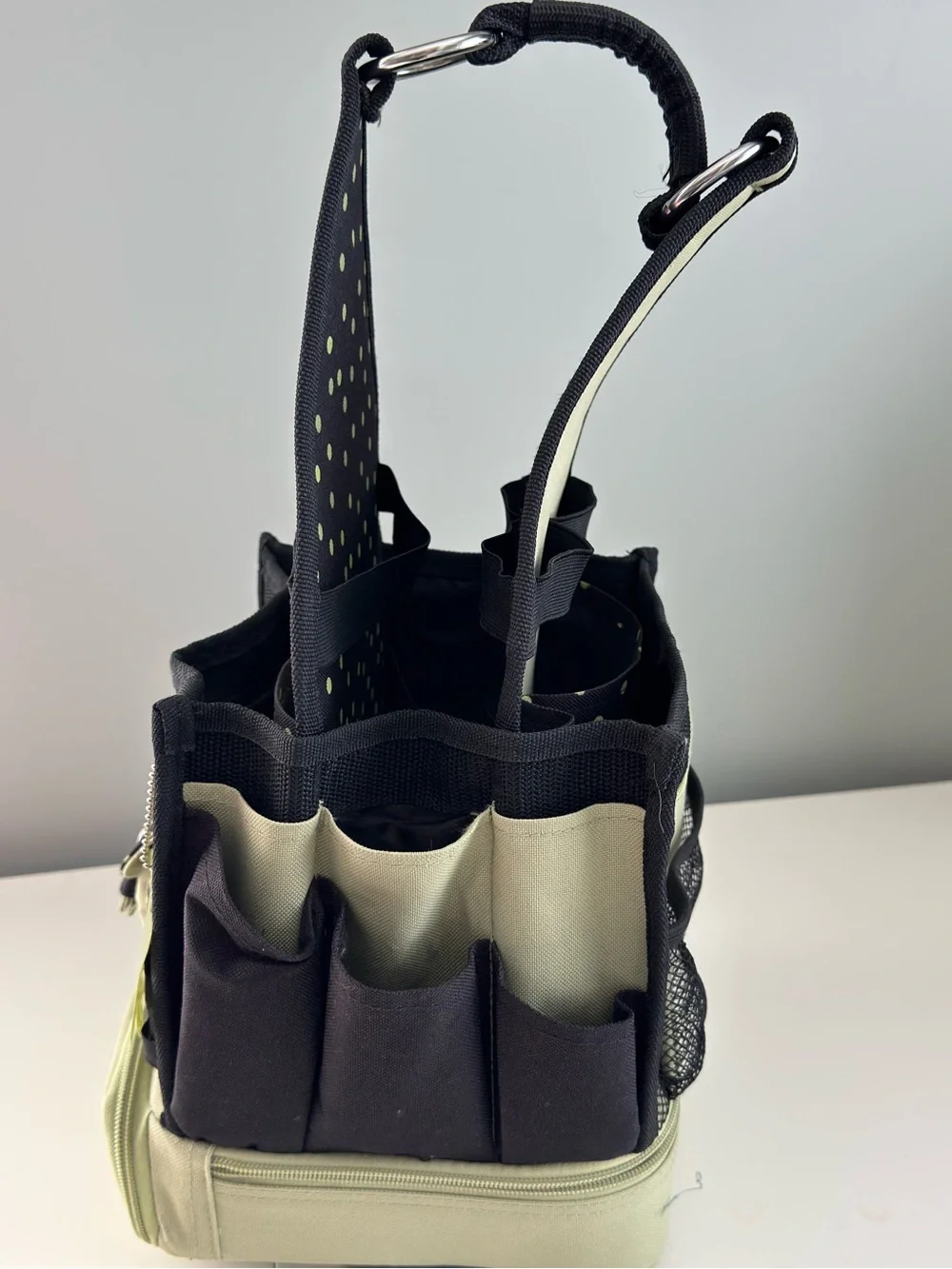 Light green and Black Craft Caddy